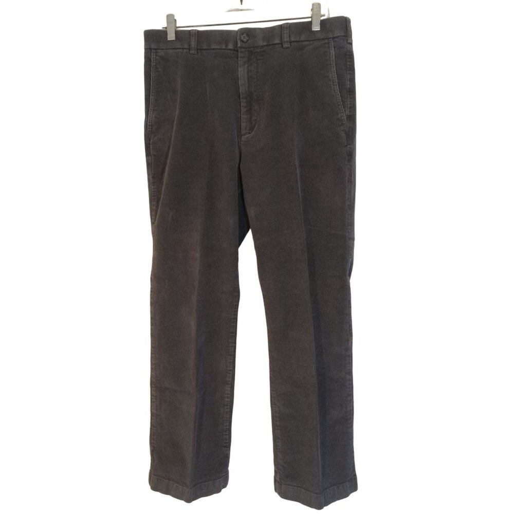 Rountree & Yorke Dress Pants Mens Size 34/30 Gray Corduroy Troussers Slacks
